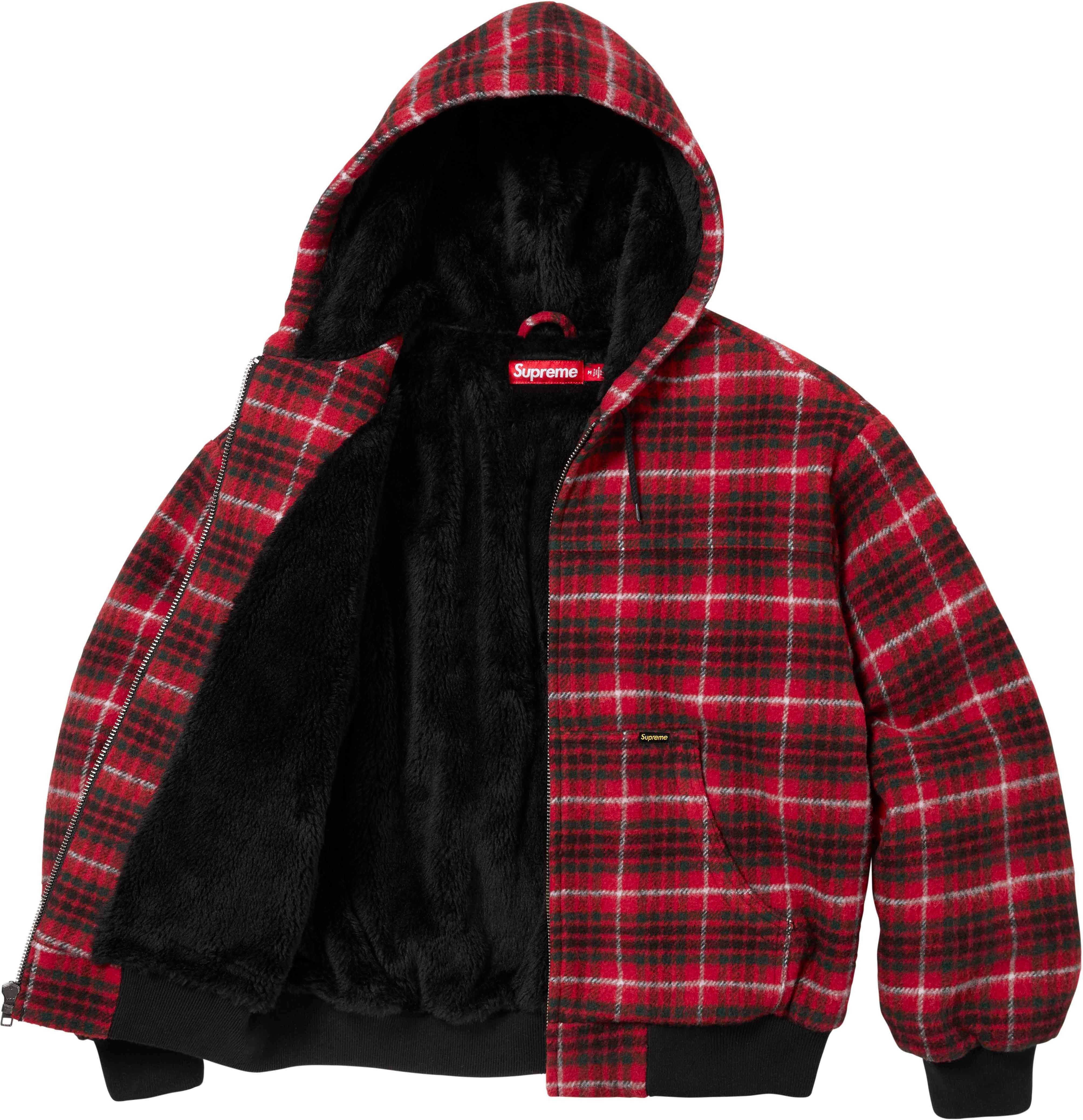 Plaid Wool Hooded Work Jacket view 16